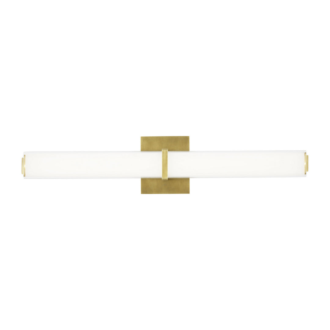 Visual Comfort Modern Milan 700BCMLN24WNB-LED930 Bath Vanity Light 4 in. wide - Natural Brass