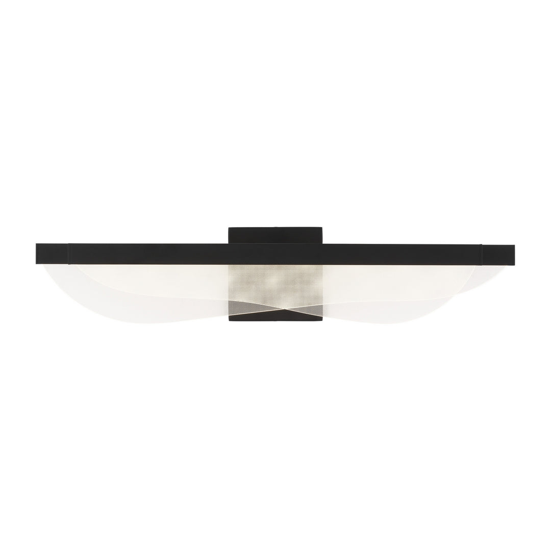 Visual Comfort Modern Nyra 700BCNYR25B-LED930-277 Bath Vanity Light 5 in. wide - Nightshade Black