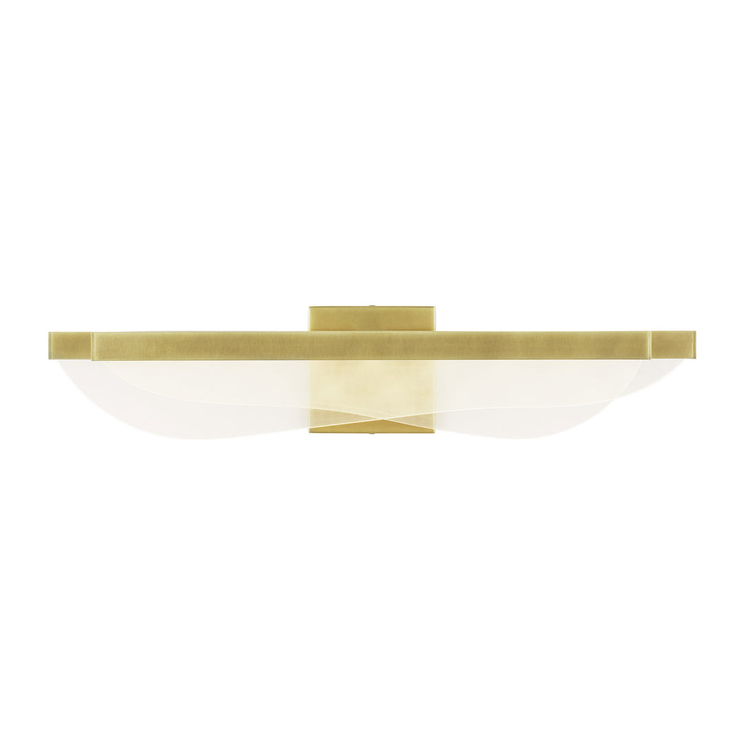 Visual Comfort Modern Nyra 700BCNYR25BR-LED930-277 Bath Vanity Light 5 in. wide - Plated Brass