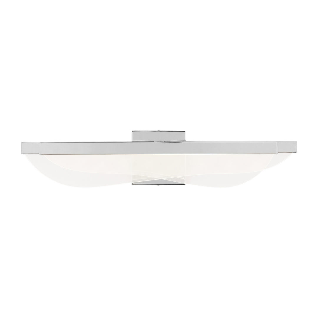 Visual Comfort Modern Nyra 700BCNYR25N-LED930-277 Bath Vanity Light 5 in. wide - Polished Nickel