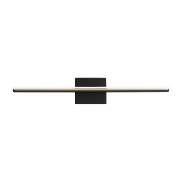 Visual Comfort Modern Span 700BCSPANB2B-LED930-277 Bath Vanity Light 6 in. wide - Nightshade Black