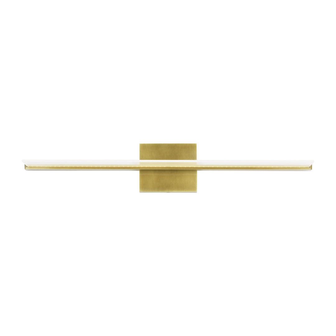 Visual Comfort Modern Span 700BCSPANB2BR-LED930-277 Bath Vanity Light 6 in. wide - Plated Brass