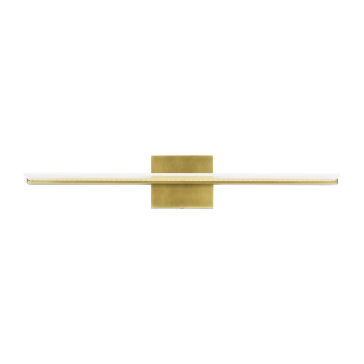 Visual Comfort Modern Span 700BCSPANB2BR-LED930-277 Bath Vanity Light 6 in. wide - Plated Brass