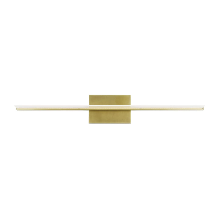 Visual Comfort Modern Span 700BCSPANB3BR-LED930-277 Bath Vanity Light 6 in. wide - Plated Brass