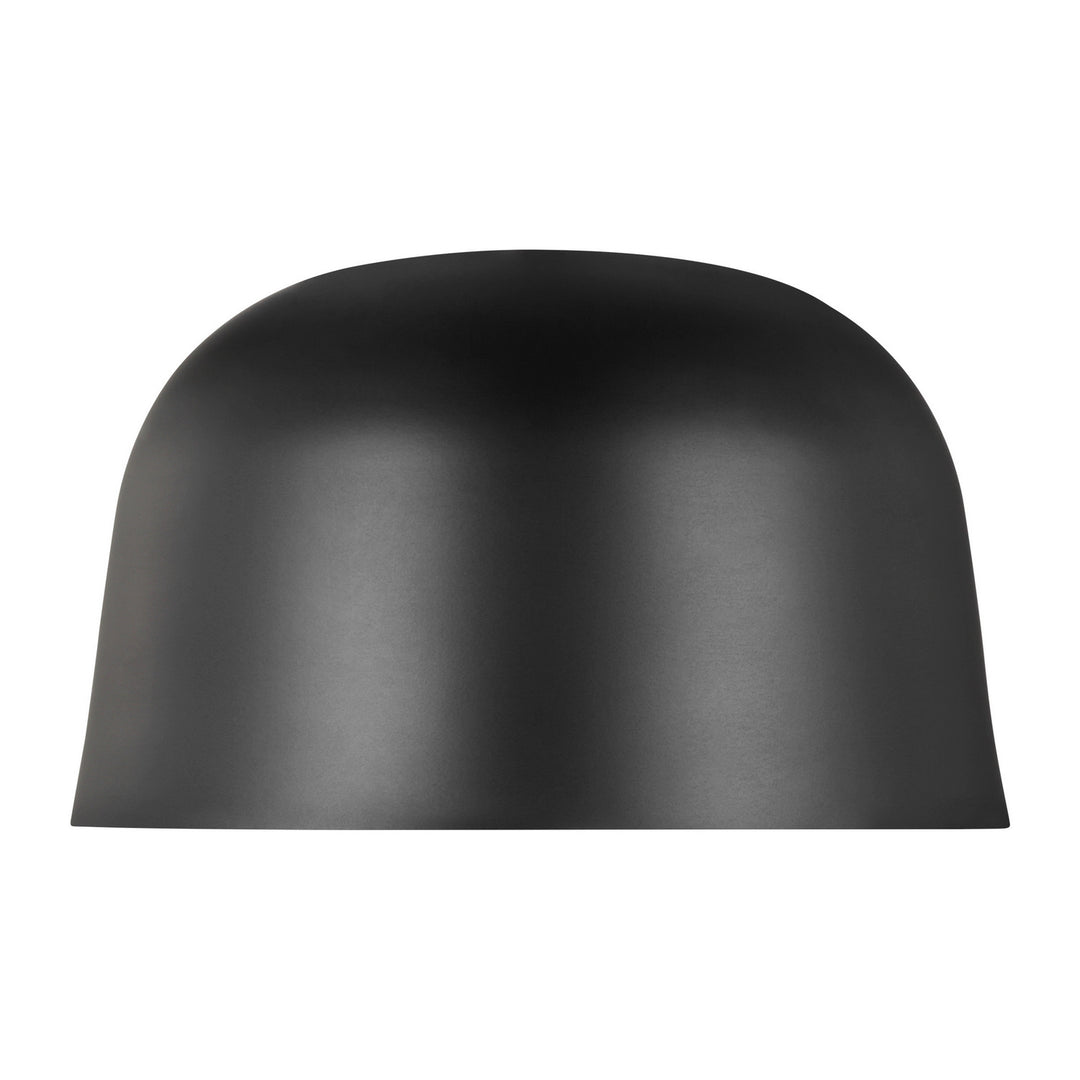 Visual Comfort Modern Foundry 700FMFND15B-LED930-277 Ceiling Light - Nightshade Black