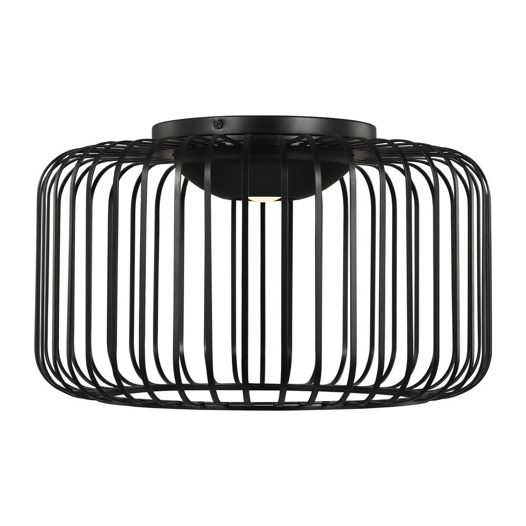 Visual Comfort Modern Kai 700FMKAI15B-LED930 Ceiling Light - Nightshade Black