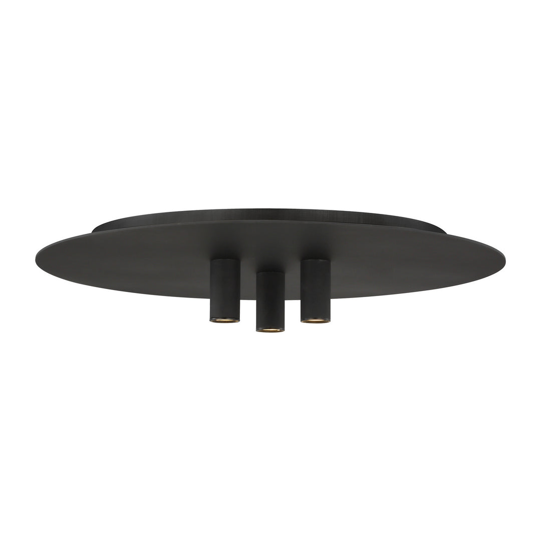 Visual Comfort Modern Ponte 700FMPNT16B-LED930-277 Ceiling Light - Nightshade Black