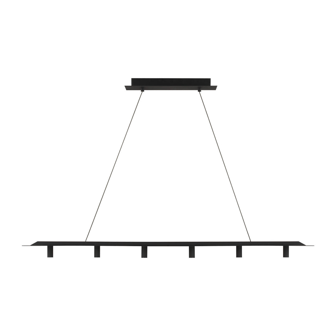 Visual Comfort Modern Ponte 700LSPNT50B-LED930 Pendant Light - Nightshade Black