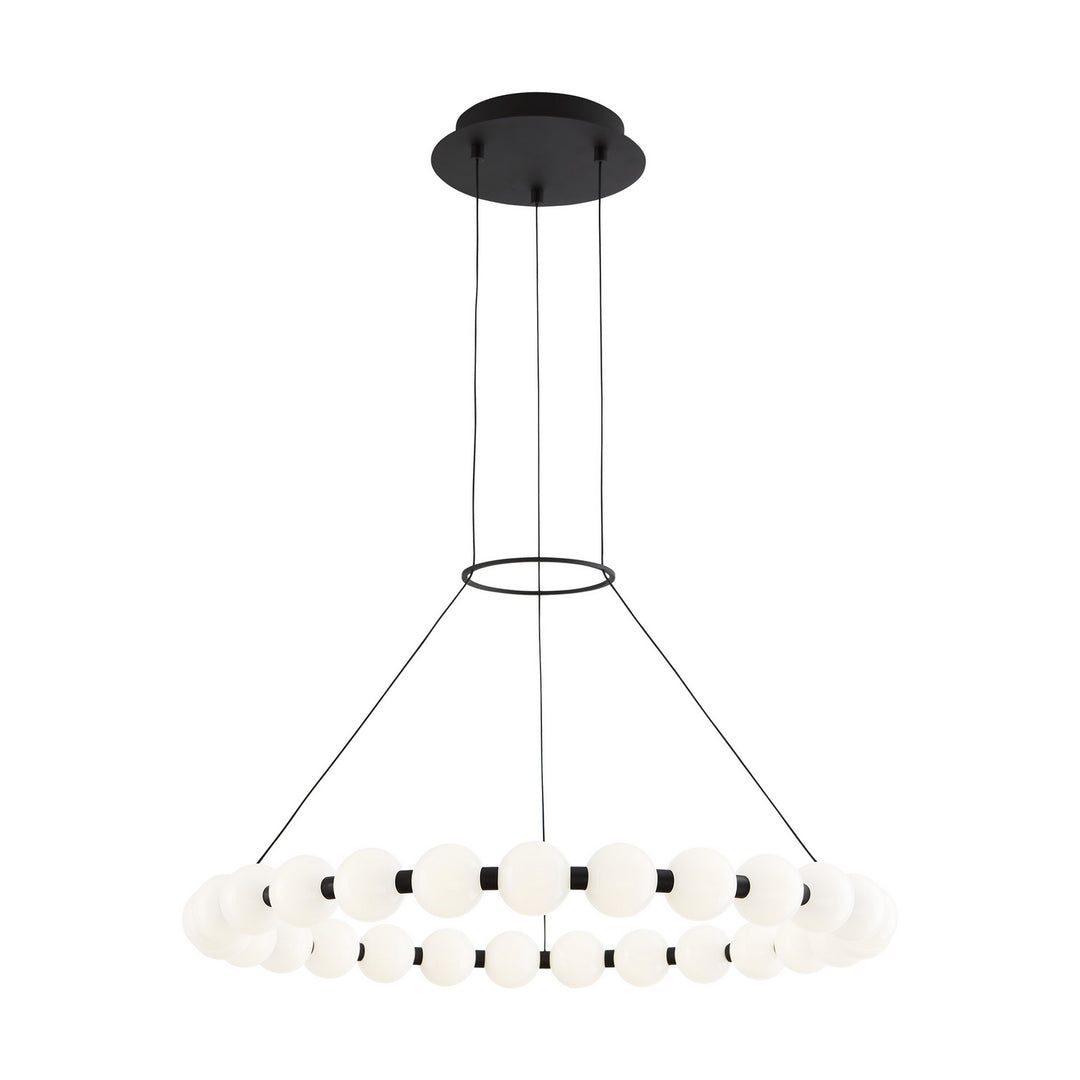 Visual Comfort Modern Orbet 700OBT30B-LED927 Pendant Light - Nightshade Black
