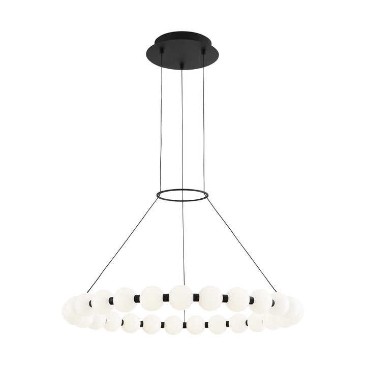 Visual Comfort Modern Orbet 700OBT30B-LED927 Pendant Light - Nightshade Black
