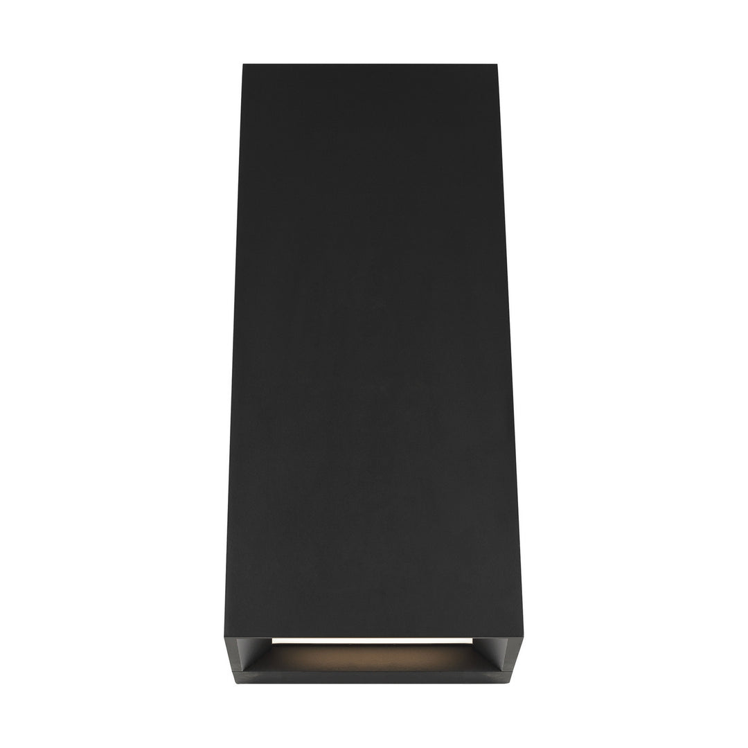 Visual Comfort Modern 700OWPIT12B-LED930 Pitch Led Outdoor Wall Mount Outdoor Black