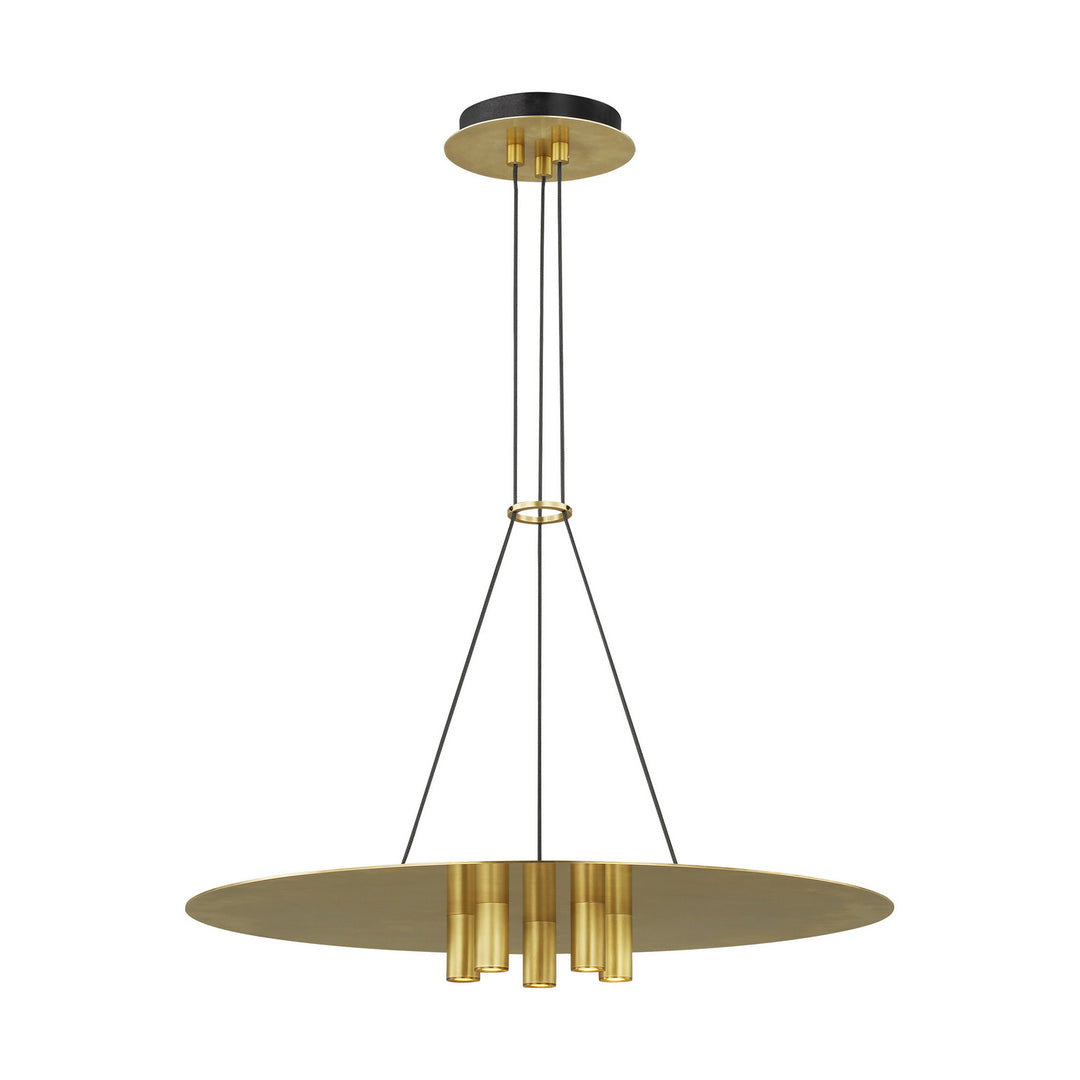 Visual Comfort Modern Ponte 700TDPNT22NB-LED930 Pendant Light - Natural Brass