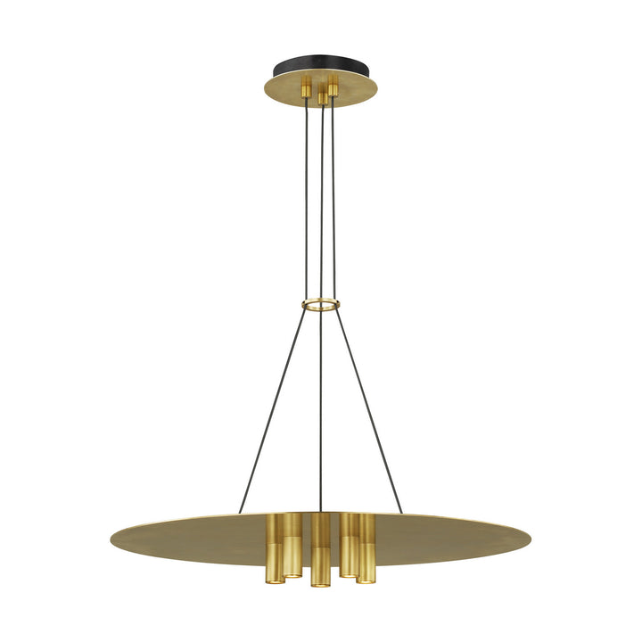 Visual Comfort Modern Ponte 700TDPNT22NB-LED930 Pendant Light - Natural Brass