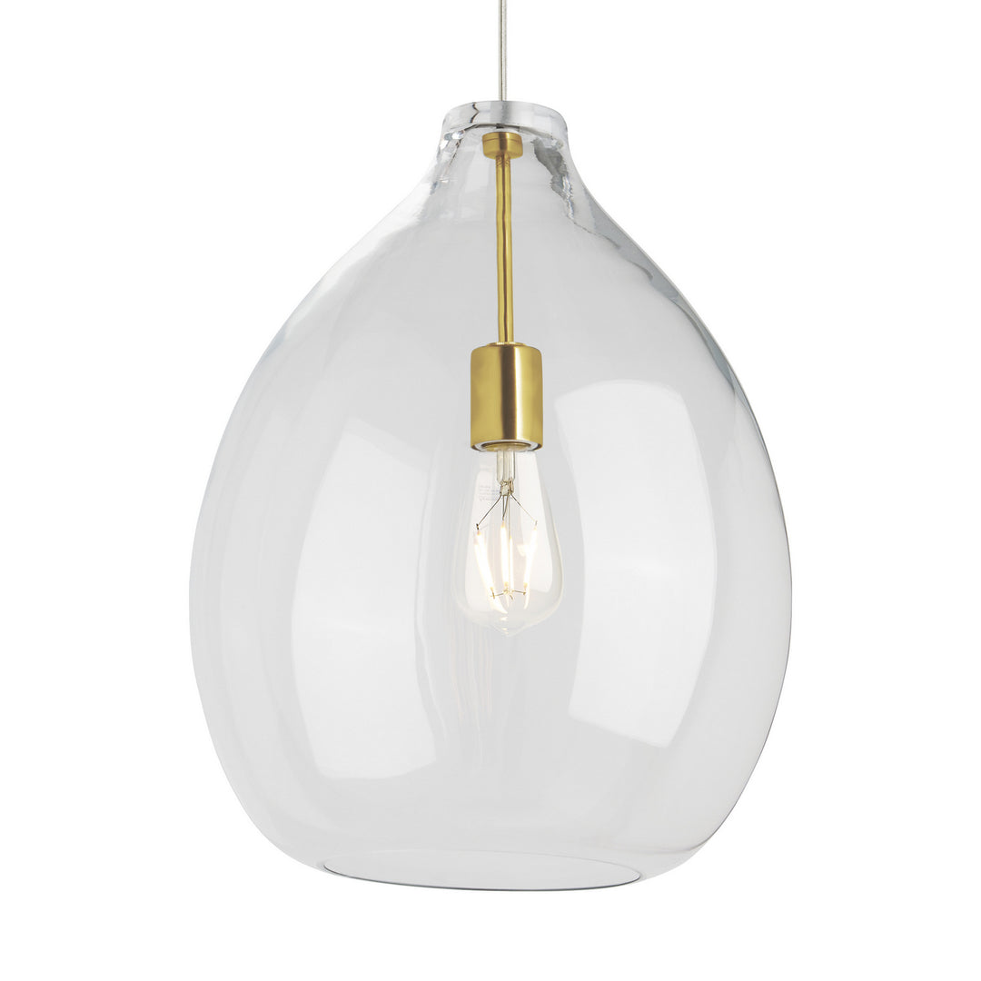 Visual Comfort Modern Quinton 700TDQNTPCNB-LED927 Pendant Light - Natural Brass