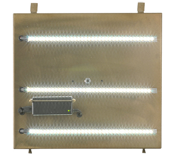 Meyda Tiffany Lighting 122648 Seneca Led Backplate Utility Light Copper/Antique/Verde