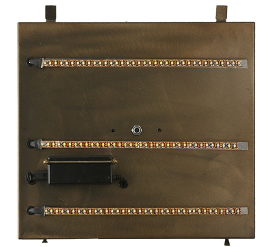 Meyda Tiffany Lighting 122648 Seneca Led Backplate Utility Light Copper/Antique/Verde