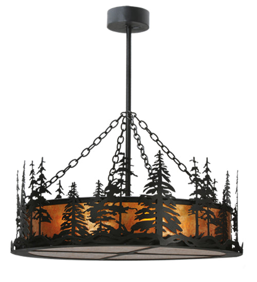 Meyda Tiffany Tall Pines 116636 Pendant Light - Craftsman Brown