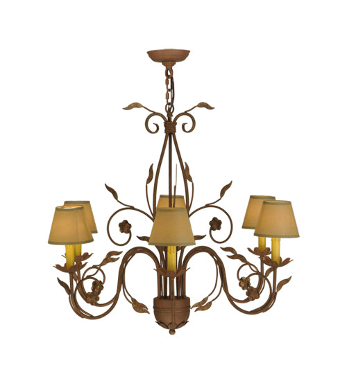 Meyda Tiffany Bordeaux 116650 Chandelier Light - Rust