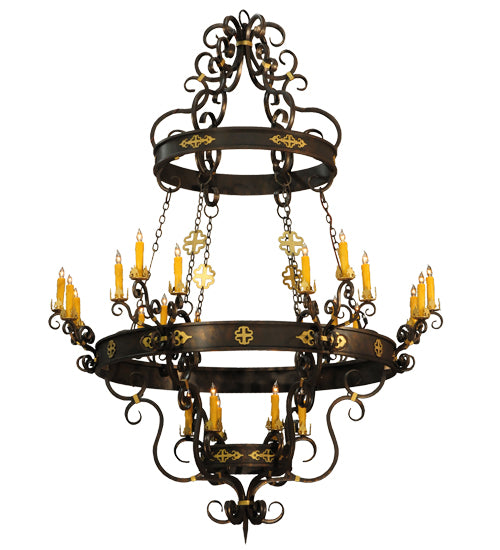 Meyda Tiffany Santino 116669 Chandelier Light - Weathered Bronze