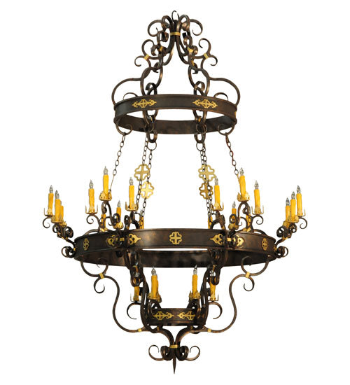 Meyda Tiffany Santino 116669 Chandelier Light - Weathered Bronze