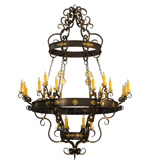 Meyda Tiffany Santino 116669 Chandelier Light - Weathered Bronze