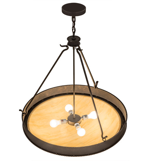 Meyda Tiffany Phoebus 116717 Pendant Light - Copper Rust/Earth Marble Sb Out