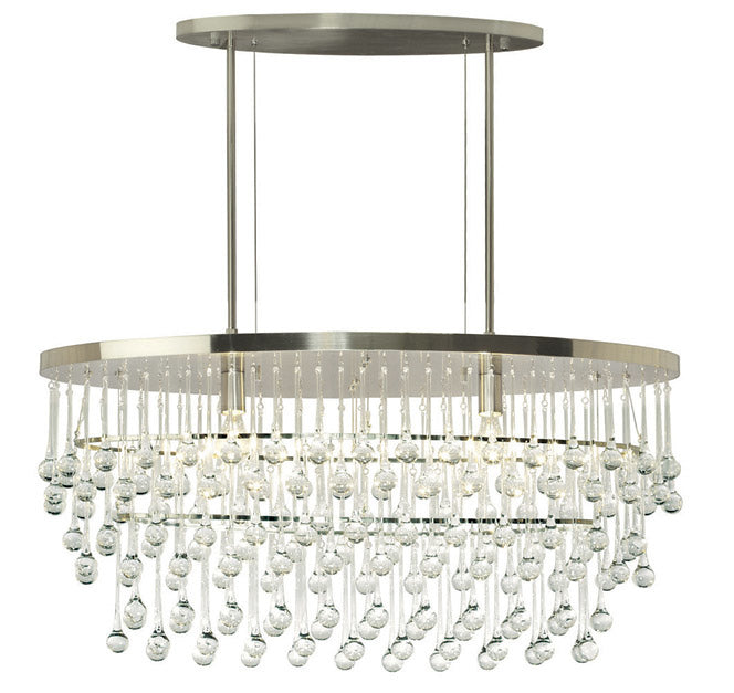Stone Rain CH514CRSNMB6 Pendant Light - Satin Nickel