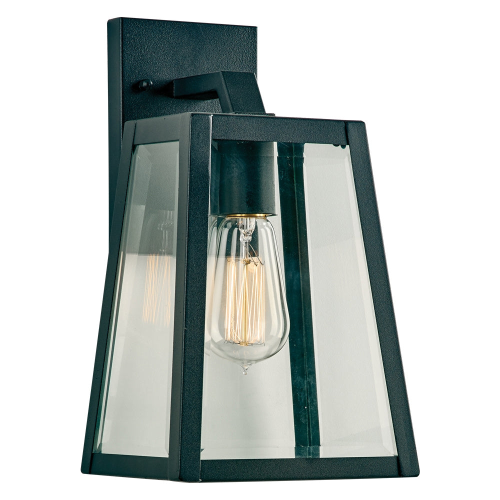 Plc Lighting 2920BK Park Avenue One Light Exterior Wall Lite Outdoor Black