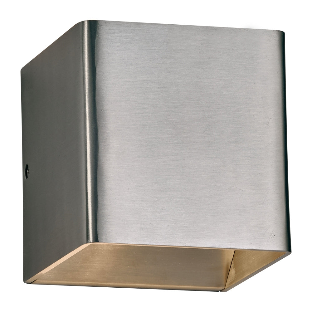 Plc Lighting 4073BA Gauss Led Exterior Wall Lite Outdoor Pewter, Nickel, Silver