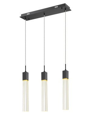 Avenue The Original Glacier Avenue HF1900-3-GL-BK-C Pendant Light - Black