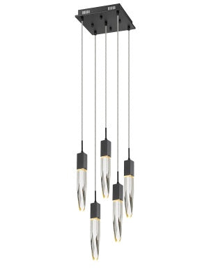 Avenue The Original Aspen HF1900-5-AP-BK-C Chandelier Light - Black