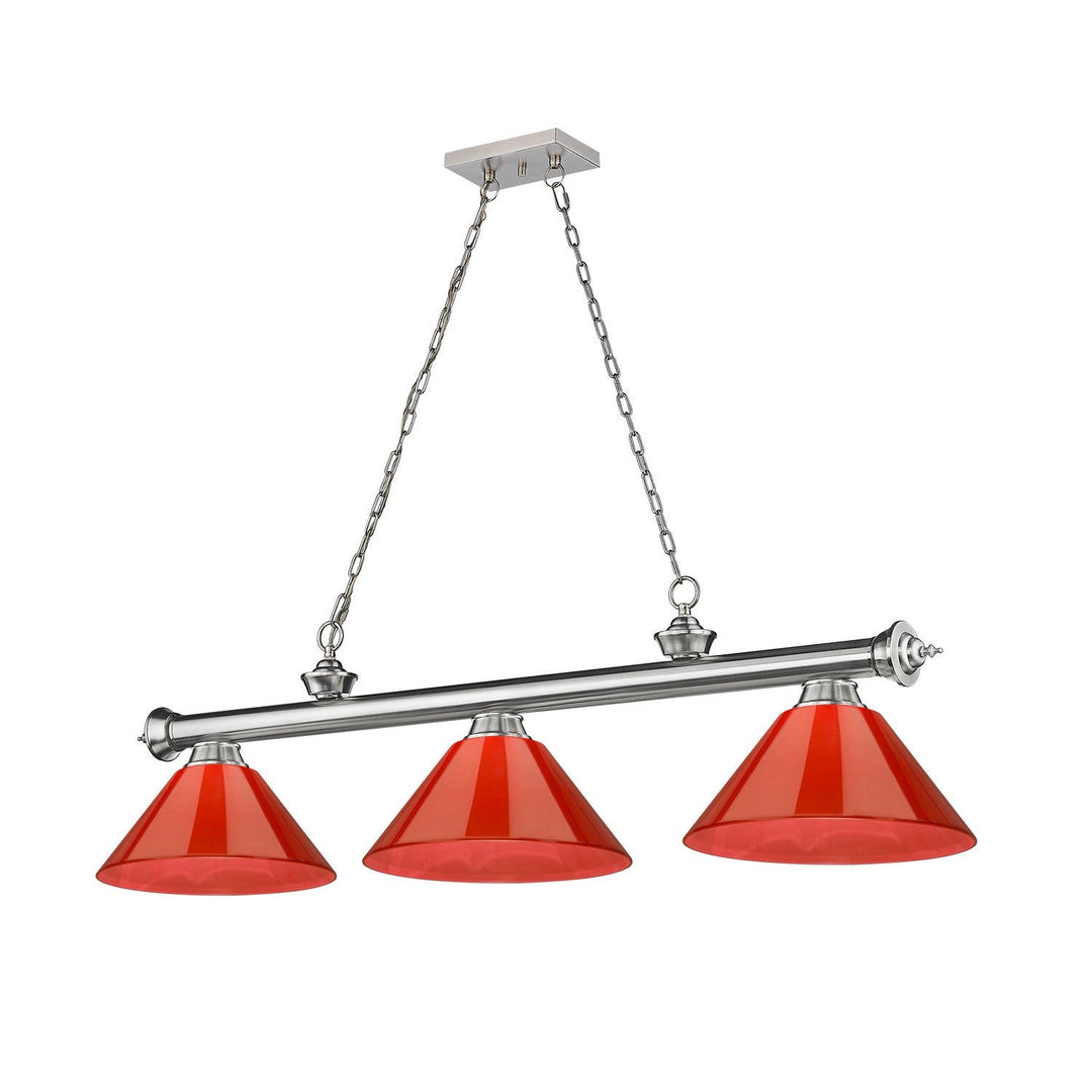 Z-Lite Cordon 2306-3BN-ARBG Pendant Light - Brushed Nickel