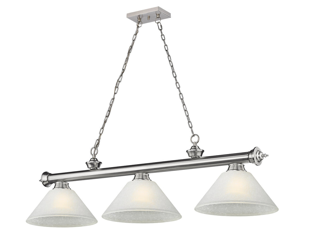 Z-Lite Cordon 2306-3BN-AWL14 Pendant Light - Brushed Nickel