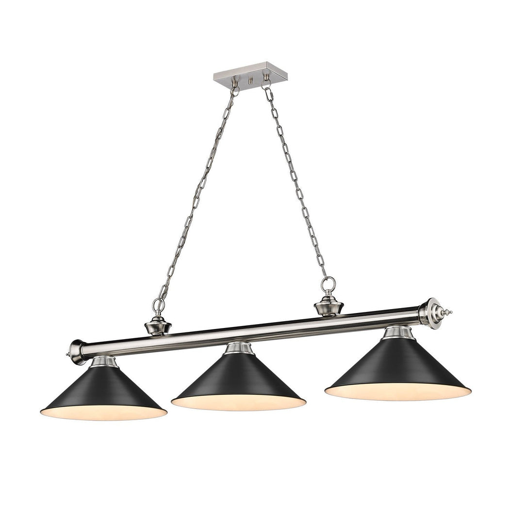 Z-Lite Cordon 2306-3BN-MB15 Pendant Light - Brushed Nickel