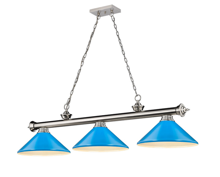 Z-Lite Cordon 2306-3BN-MEB Pendant Light - Brushed Nickel
