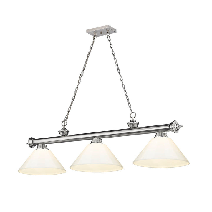 Z-Lite Cordon 2306-3BN-PWH Pendant Light - Brushed Nickel