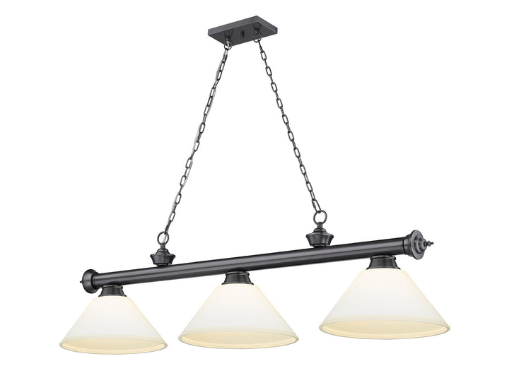 Z-Lite Cordon 2306-3BP-AMO14 Pendant Light - Bronze Plate