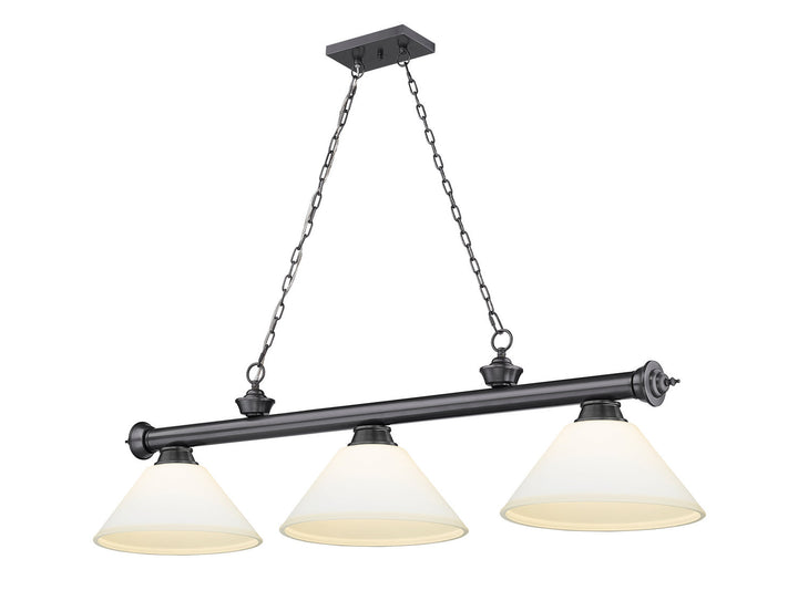 Z-Lite Cordon 2306-3BP-AMO14 Pendant Light - Bronze Plate
