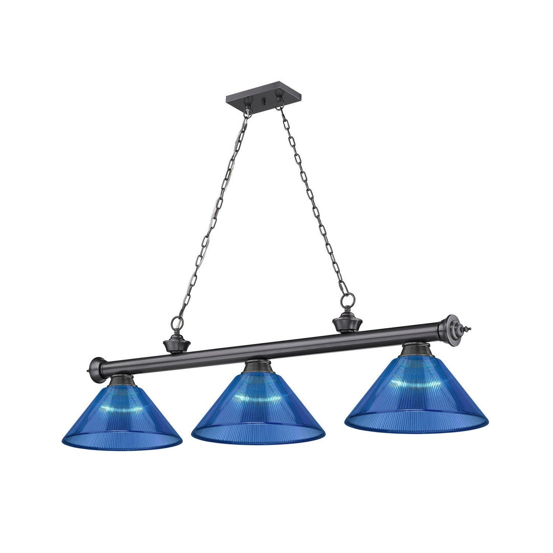 Z-Lite Cordon 2306-3BP-ARDB Pendant Light - Bronze Plate