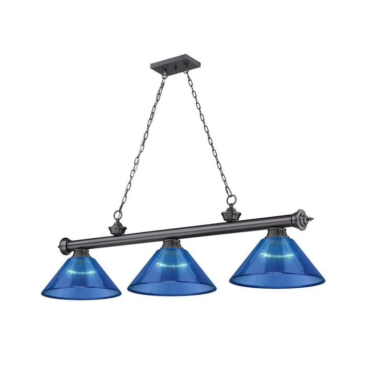 Z-Lite Cordon 2306-3BP-ARDB Pendant Light - Bronze Plate