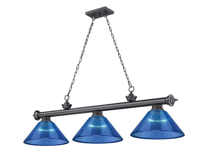 Z-Lite Cordon 2306-3BP-ARDB Pendant Light - Bronze Plate