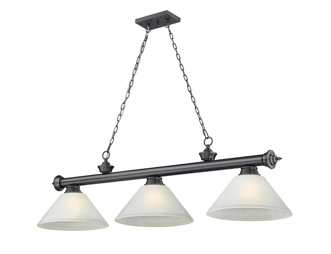 Z-Lite Cordon 2306-3BP-AWL14 Pendant Light - Bronze Plate