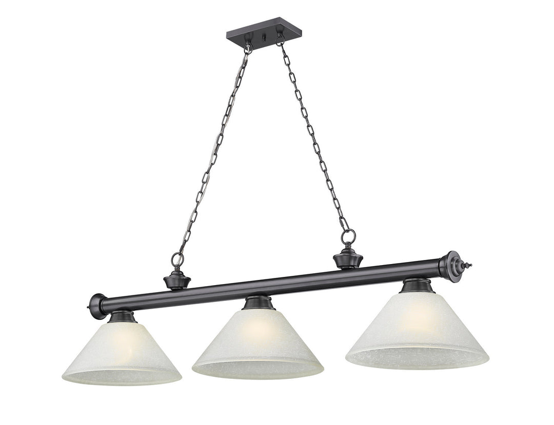 Z-Lite Cordon 2306-3BP-AWL14 Pendant Light - Bronze Plate