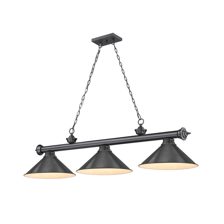 Z-Lite Cordon 2306-3BP-BP15 Pendant Light - Bronze Plate