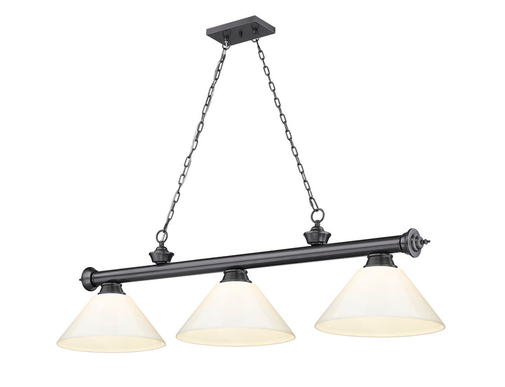 Z-Lite Cordon 2306-3BP-PWH Pendant Light - Bronze Plate
