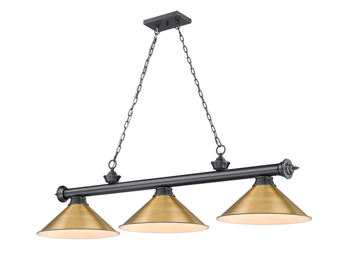Z-Lite Cordon 2306-3BP-RB15 Pendant Light - Bronze Plate