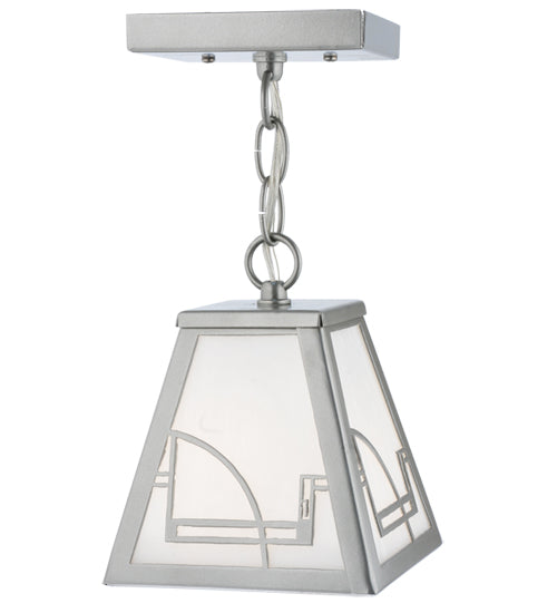 Meyda Tiffany Lighting 116750 Revival One Light Mini Pendant Outdoor Pewter, Nickel, Silver