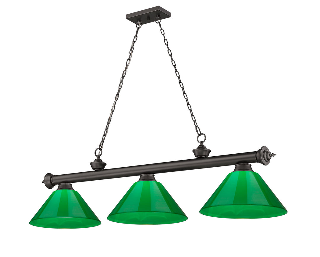 Z-Lite Cordon 2306-3BRZ-PGR Pendant Light - Bronze