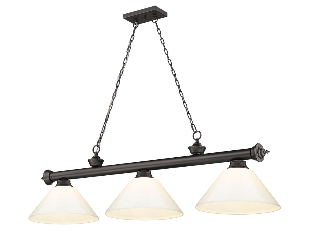 Z-Lite Cordon 2306-3BRZ-PWH Pendant Light - Bronze