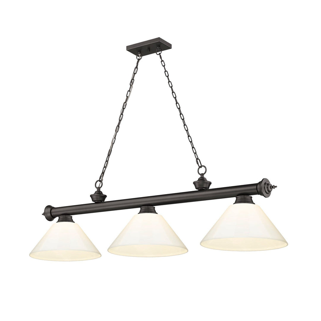 Z-Lite Cordon 2306-3BRZ-PWH Pendant Light - Bronze